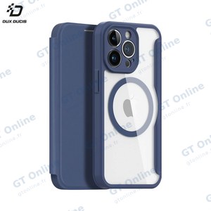 Housse de Protection Skin X Pro Dux Ducis pour Apple iPhone 13 Pro MagSafe Bleu