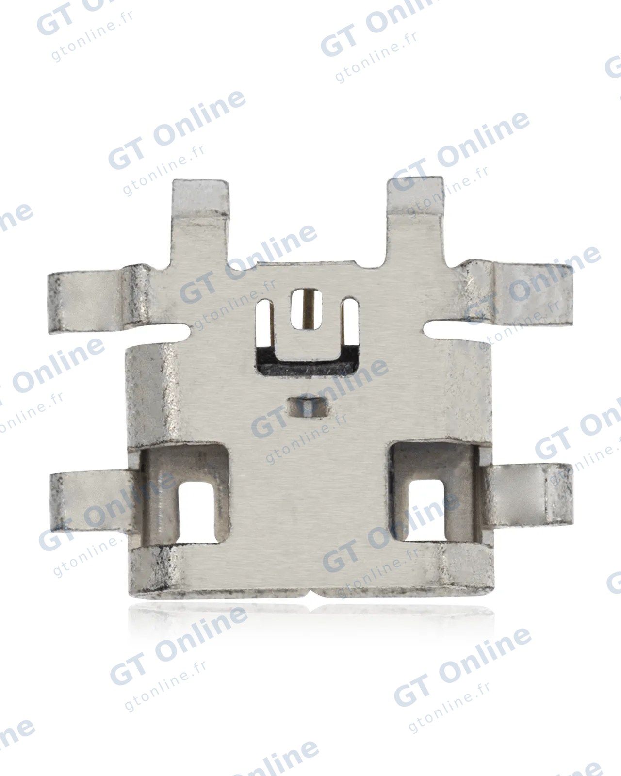Connecteur de charge à souder — format Micro B, 5 broches, 6 points de fixation (C287)