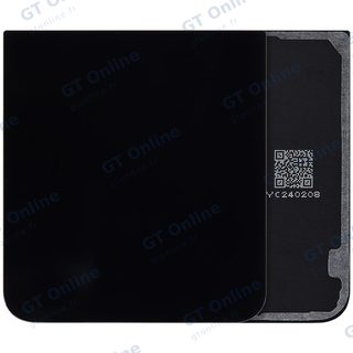 Vitre arrière pour Samsung Galaxy Z Flip 7 FE 5G (F761) (sans logo, compatible premium, noir)