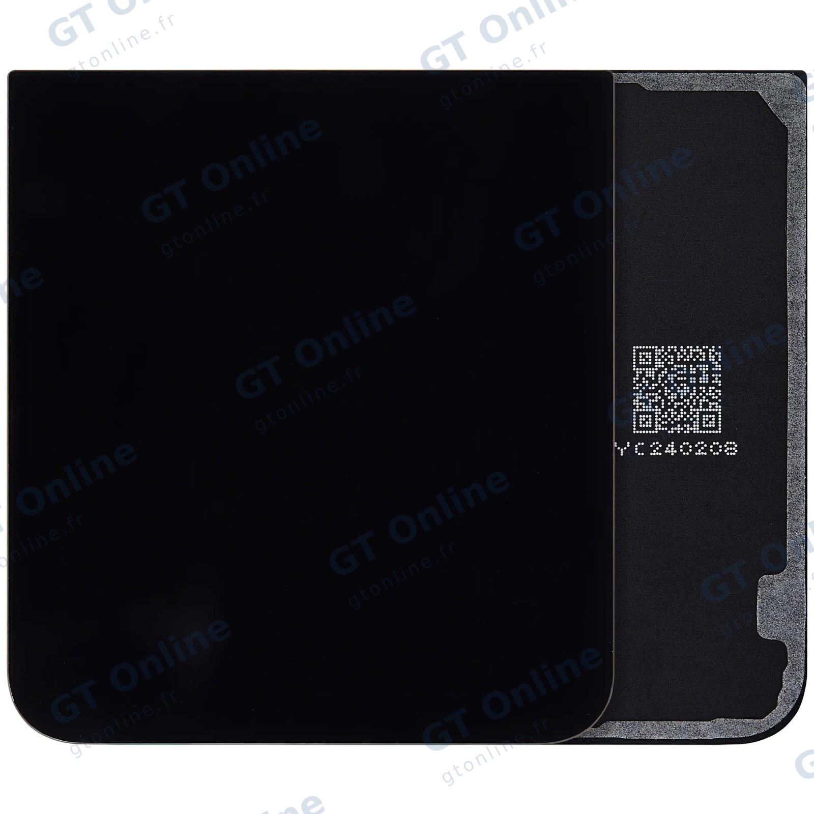 Vitre arrière pour Samsung Galaxy Z Flip 7 FE 5G (F761) (sans logo, compatible premium, noir)