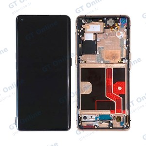 Écran Tactile Premium avec Châssis OPPO Find X2 Pro Orange Cuir Vegan