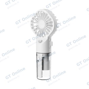Mini Ventilateur Portable avec Humidificateur Blanc
