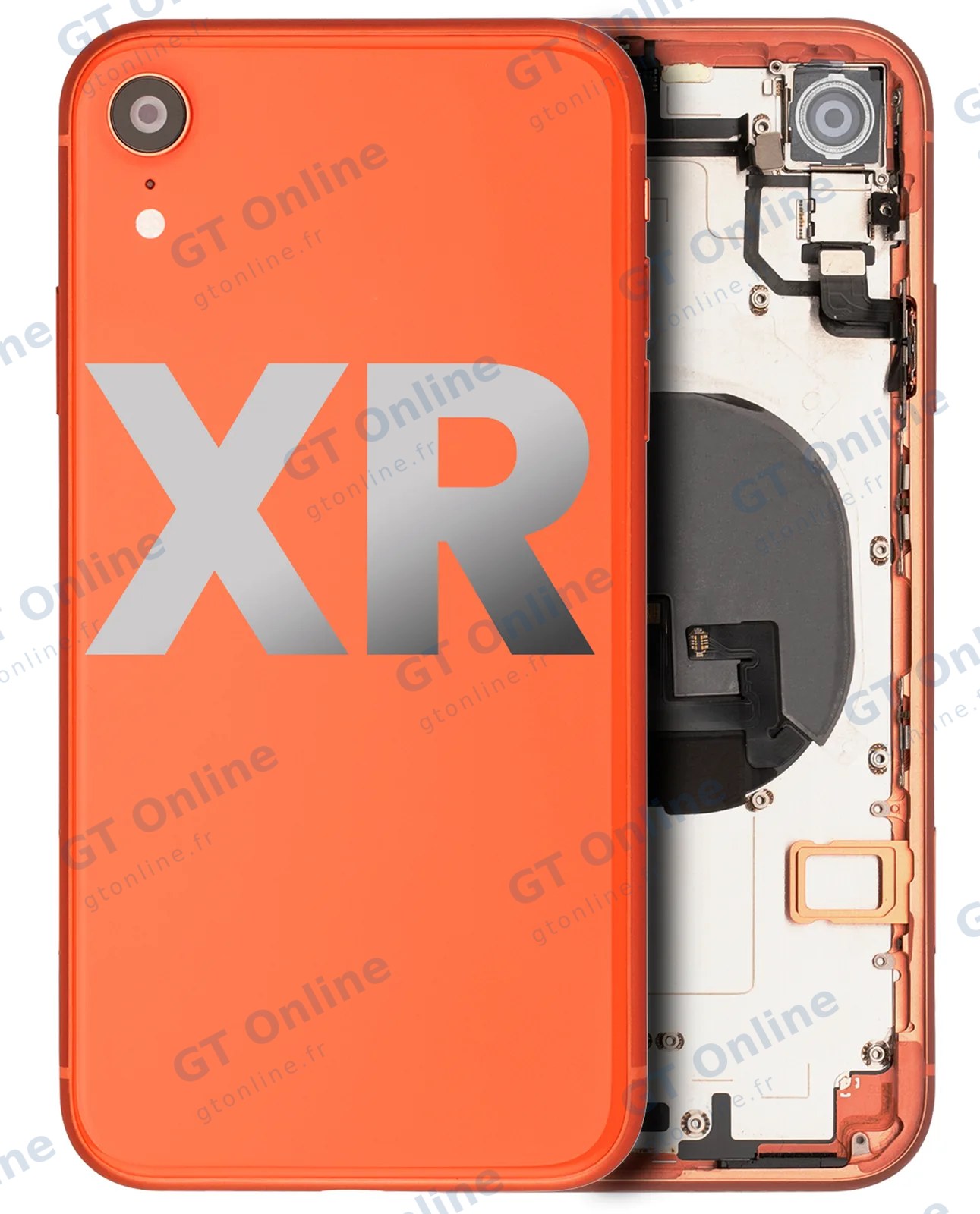 Châssis pour Apple iPhone XR (origine d'occasion — grade B, Coral)