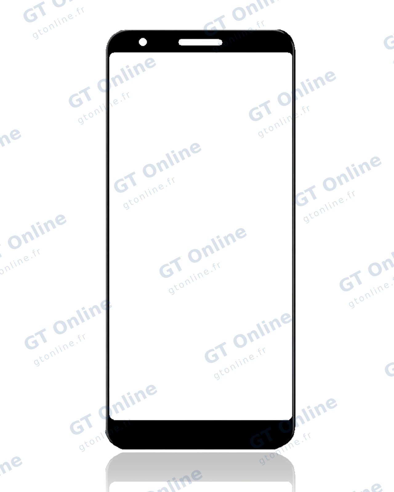 Vitre d’écran pour Google Pixel 3a (noir)