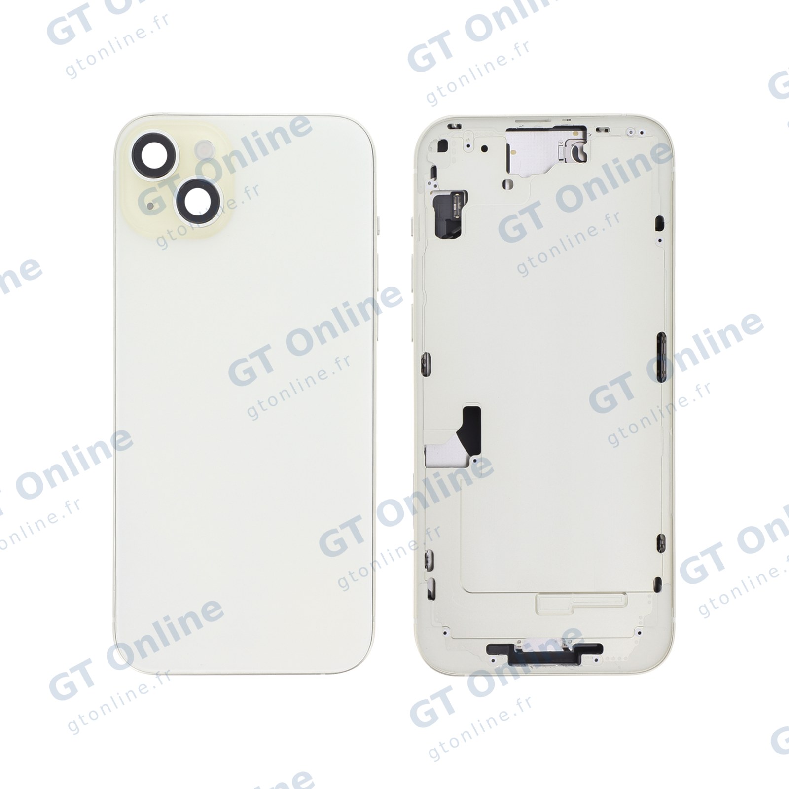 Châssis central pour iPhone 15 Plus (jaune) — vue 1