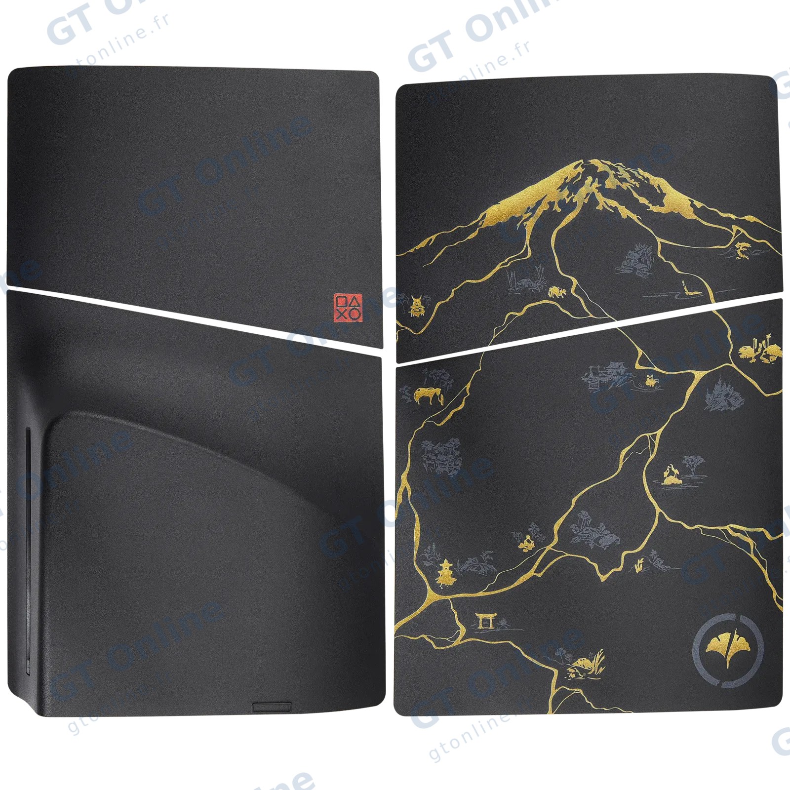 Coque de remplacement pour console Sony PlayStation 5 Slim avec lecteur (noir)