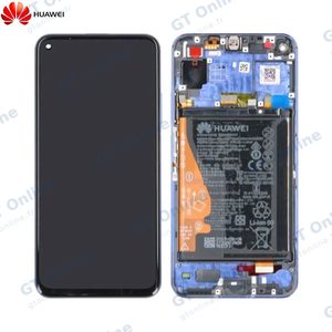 Bloc Écran Complet avec Châssis et Batterie Original Huawei Nova 5T Honor 20 02352SMQ 02352TNQ Bleu