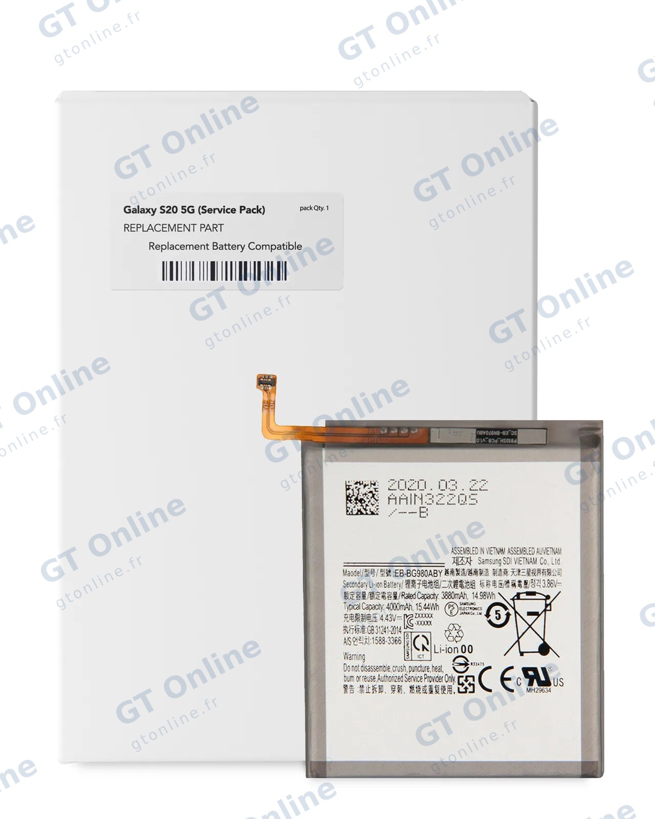 Batterie pour Samsung Galaxy S20 5G (pack service origine)
