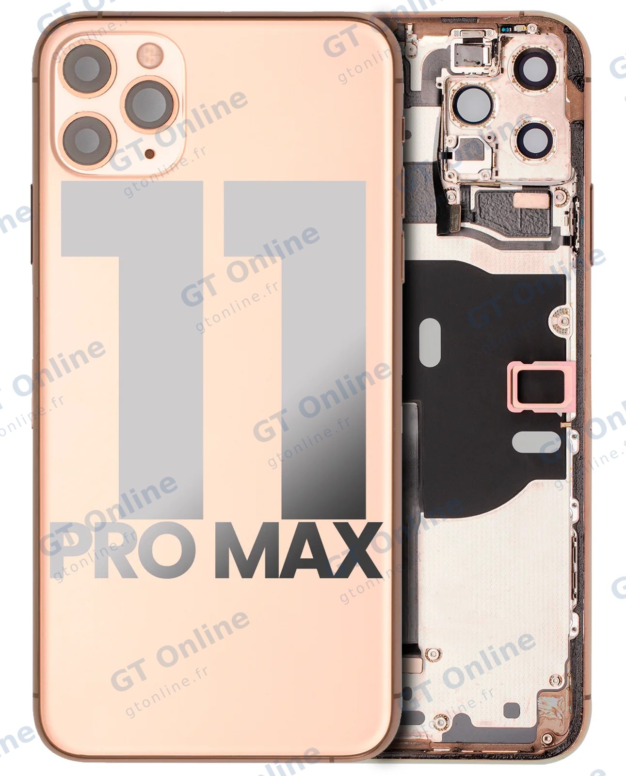 Châssis pour Apple iPhone 11 Pro Max (origine d'occasion — grade A, or)
