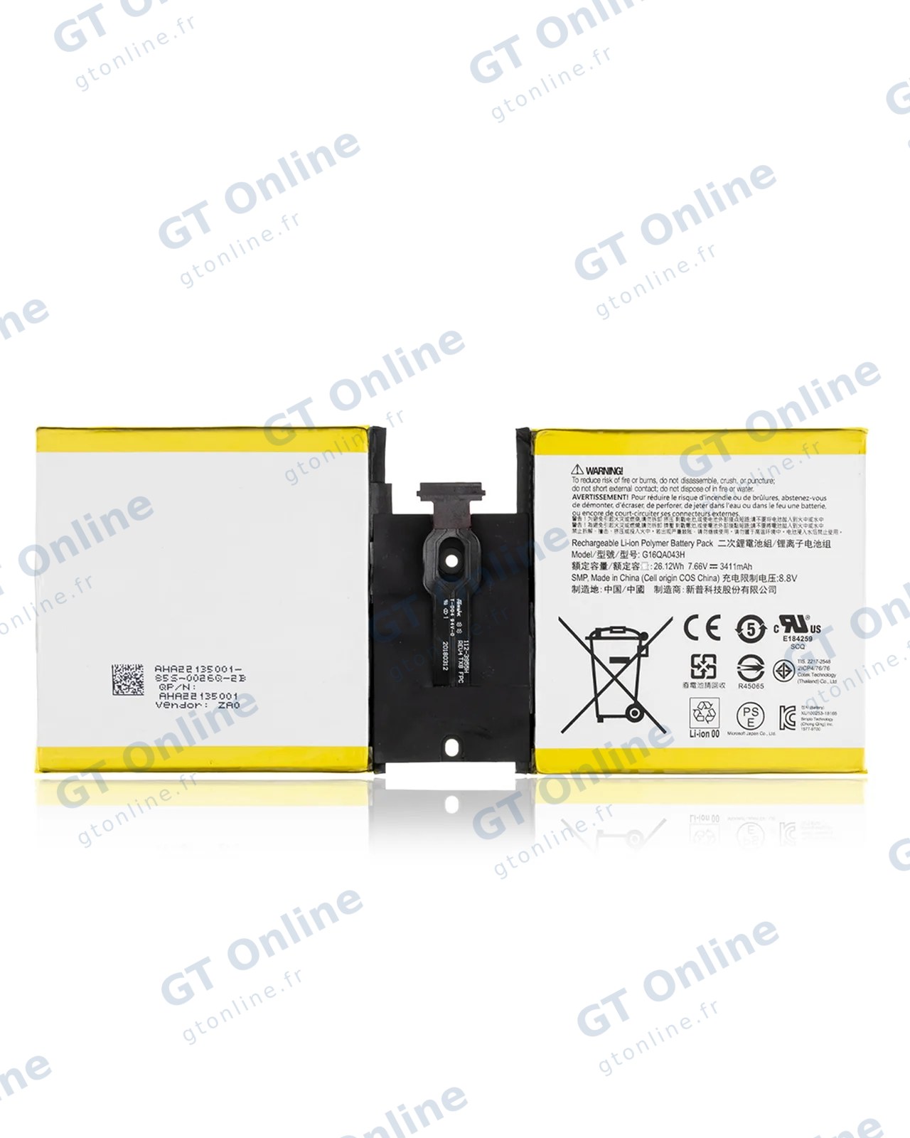 Batterie pour Microsoft Surface Go (1824 / 1825) (G16QA043H)