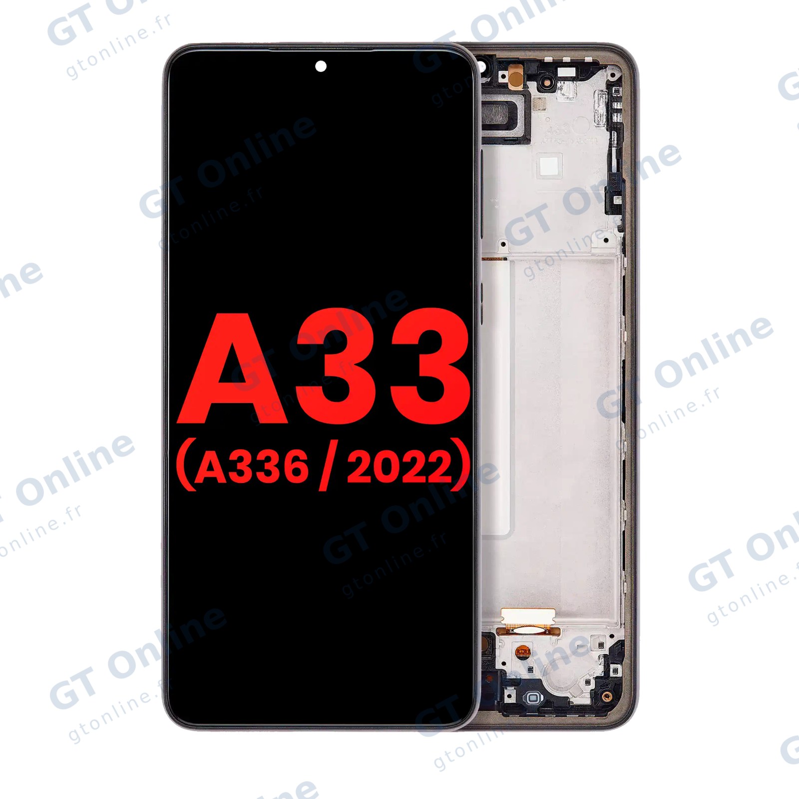 Écran pour Samsung Galaxy A33 5G (A336 / 2022) (compatible premium, noir)
