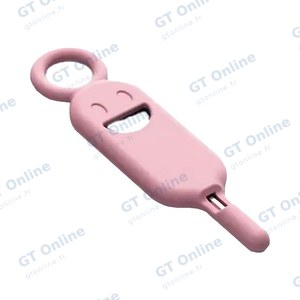 Porte-Clés de Rangement SIM & SD avec Extracteur Rose