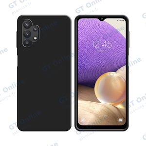 Coque Silicone Compatible pour Samsung Galaxy A32 5G A326 (#3) Noir