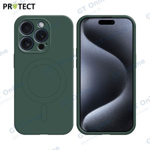 Coque de Protection IZ001 PROTECT pour Apple iPhone 15 Pro Max MagSafe Vert Foncé