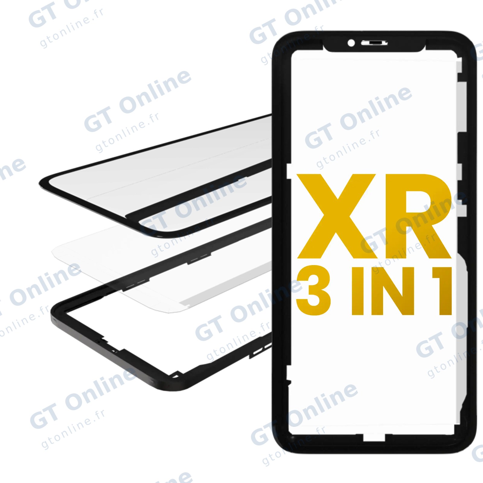 Vitre d’écran avec OCA pour Apple iPhone XR (OCA Master, lot de 2)