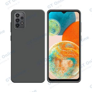 Coque Silicone Compatible pour Samsung Galaxy A23 5G A236/Galaxy A23 4G A235 (#5) Gris