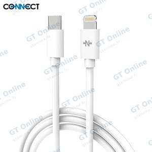 Câble Data USB-C vers Lightning CONNECT MC-CLB6 20W (2m) Blanc
