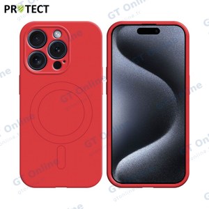 Coque de Protection IZ001 PROTECT pour Apple iPhone 15 Pro MagSafe Rouge