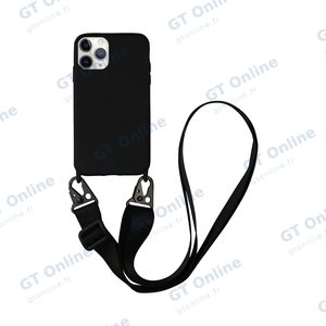 Coque Silicone avec Bandoulière Apple iPhone 11 Pro (#1) Noir