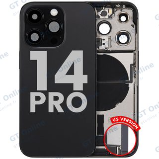 Châssis pour Apple iPhone 14 Pro (version US, origine d'occasion — grade B, noir sidéral)