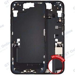 Châssis pour Apple iPhone 15 Plus (version US, origine d'occasion — grade B, noir)