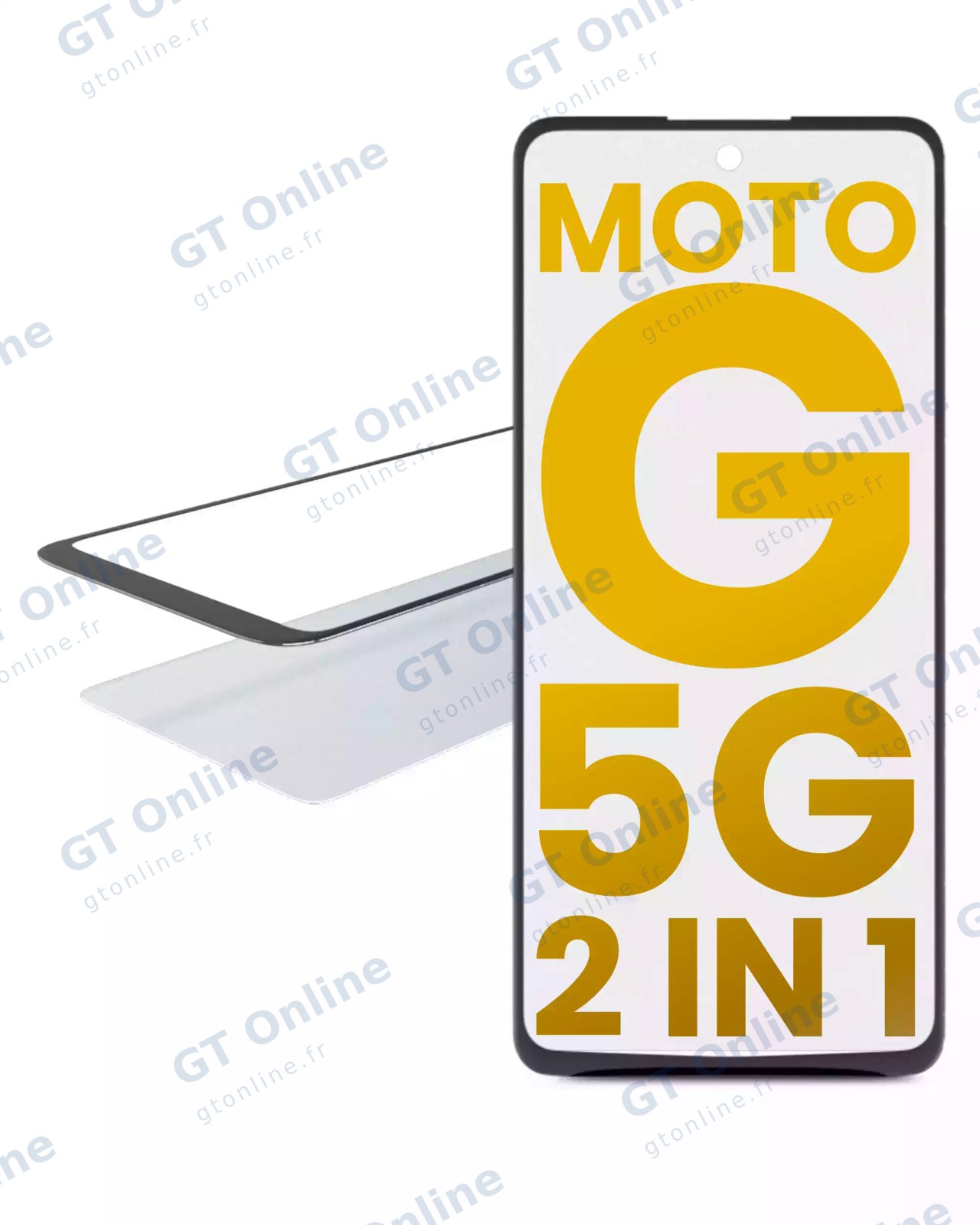 Vitre d’écran avec OCA pour Motorola Moto G 5G (XT2113-3 / 2020)