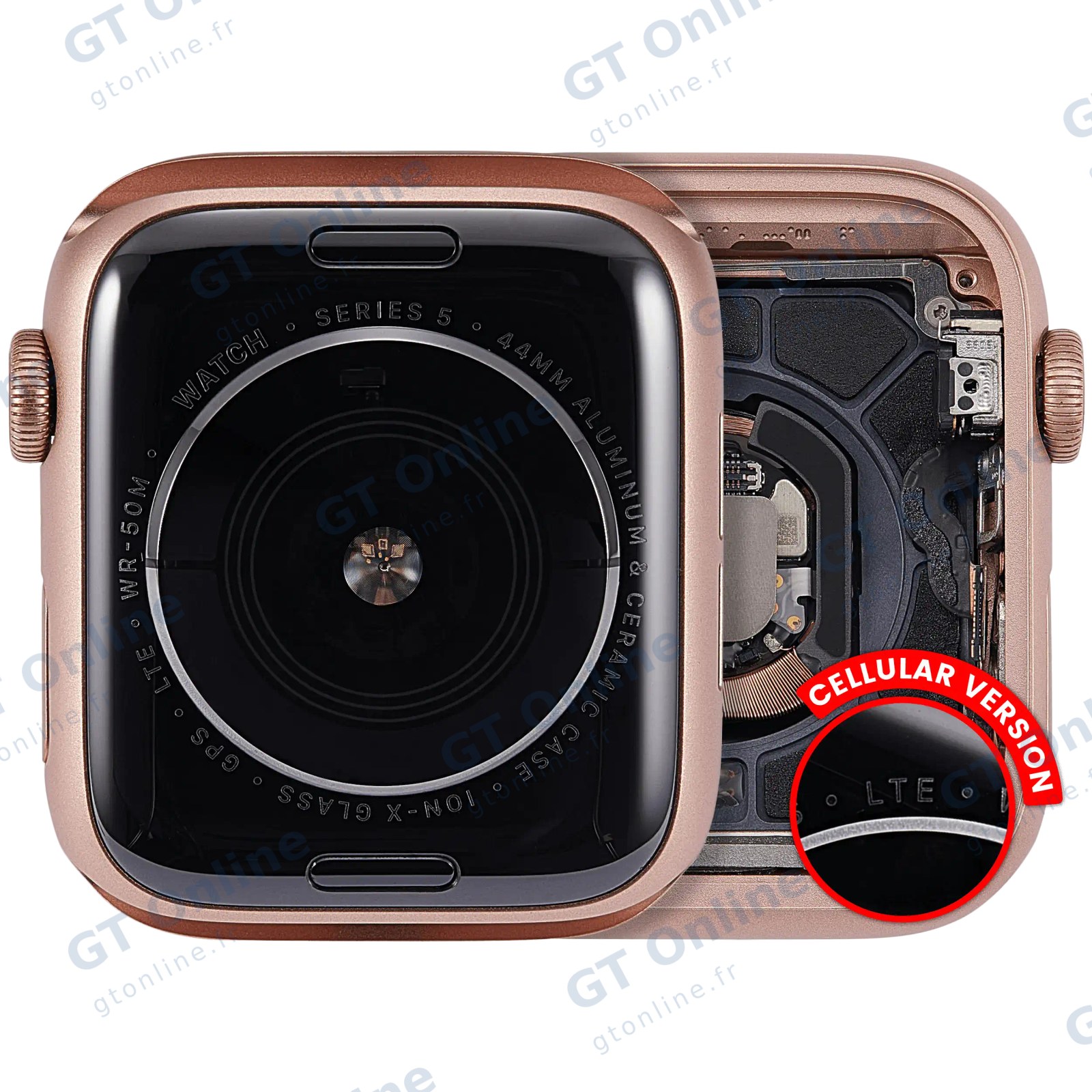 Châssis pour Apple Watch Series 5 (44MM) (origine d'occasion — grade A, Cellular Version, Aluminum / Gold)