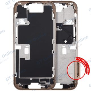 Châssis pour Apple iPhone 16 Pro (version EU, compatible premium, Desert Titanium)