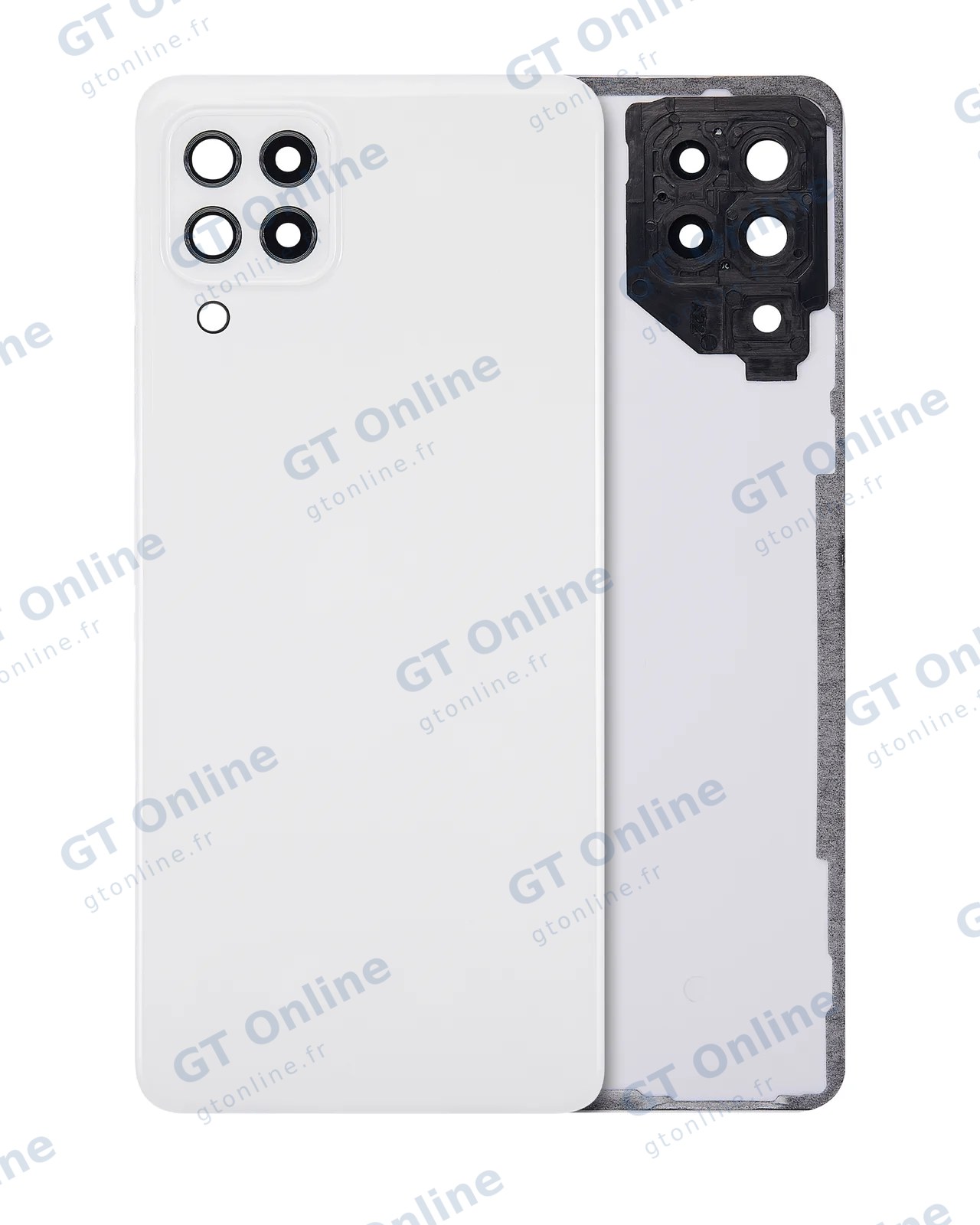 Vitre arrière pour Samsung Galaxy A22 4G (A225 / 2021) (pack service origine, blanc)