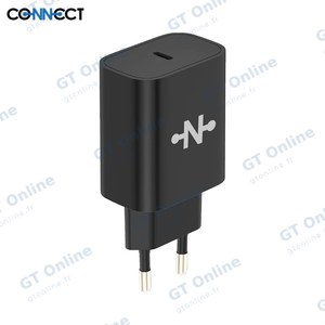 Chargeur Secteur USB-C CONNECT MC-CNC20W 20W Noir