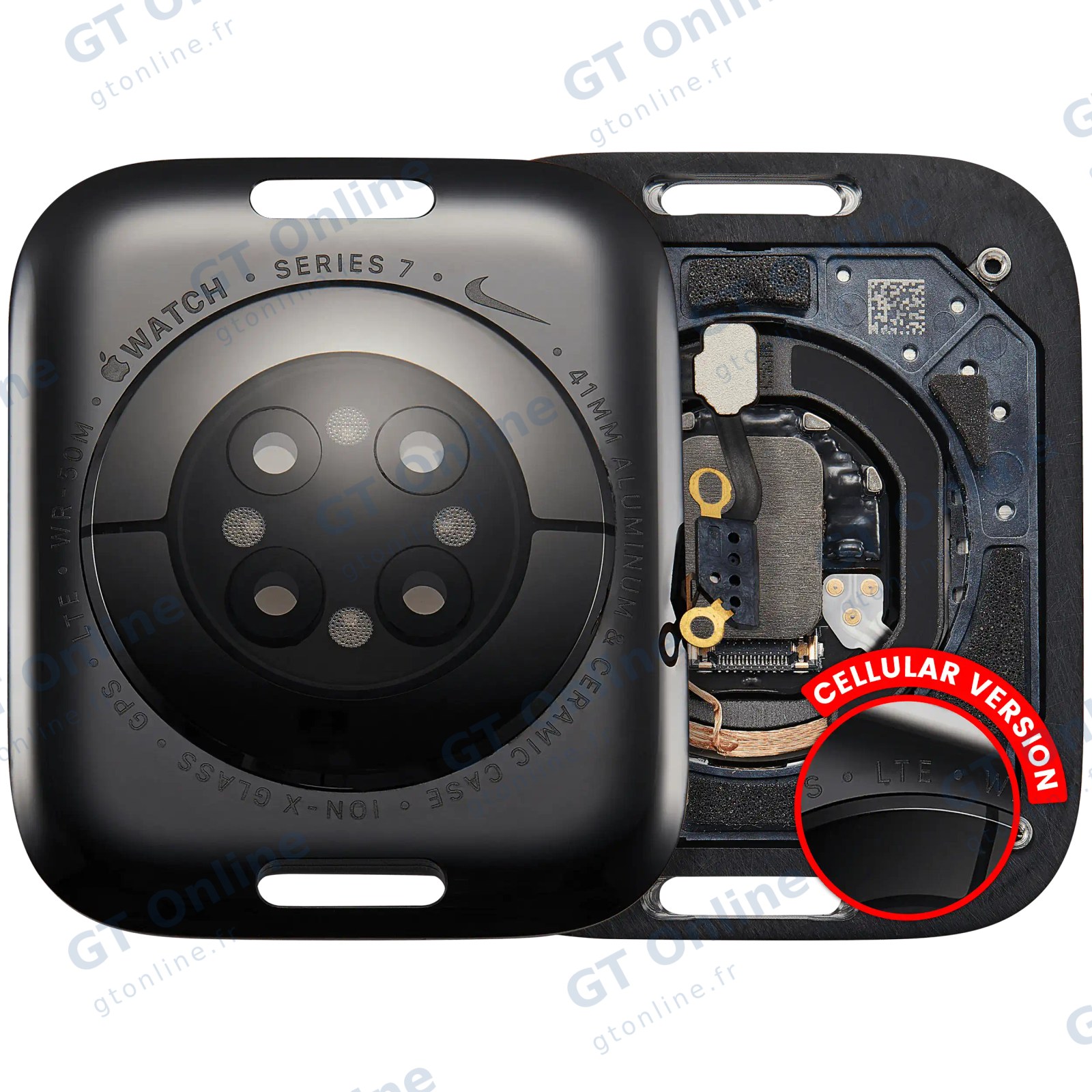 Vitre arrière pour Apple Watch Series 7 (41mm) (LTE Version, Nike)