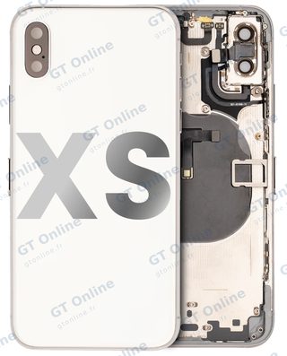 Châssis pour Apple iPhone XS (origine d'occasion — grade A, argent)