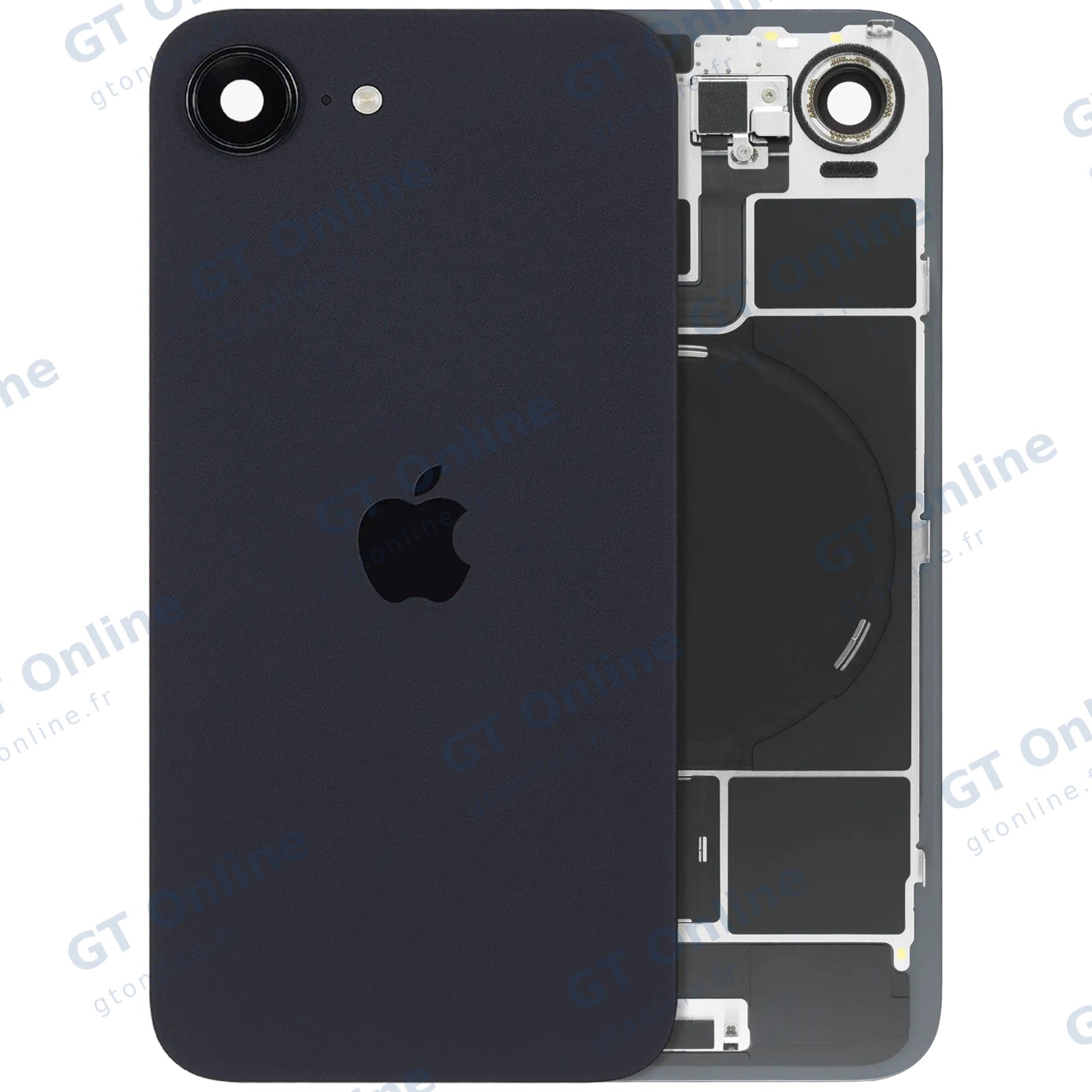 Vitre arrière pour Apple iPhone 17e (origine, noir)