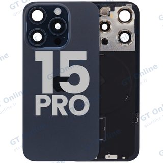 Vitre arrière pour Apple iPhone 15 Pro (origine d'occasion — grade A, Blue Titanium)