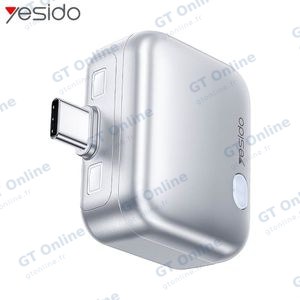 Adaptateur USB-C Yesido CA209 Charge Intelligente & Coupure Automatique 140W Gris