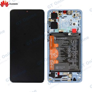 Bloc Écran Complet avec Châssis et Batterie Original Huawei P30 02352NLP 02354HMF 02354KUB Nacre