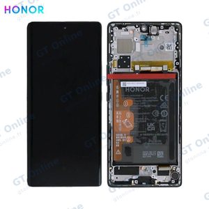 Bloc Écran Complet avec Châssis et Batterie Original Honor 70 0235ACMF Noir Minuit