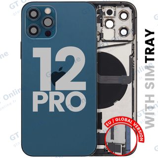 Châssis pour Apple iPhone 12 Pro (version EU, origine d'occasion — grade A, Pacific Blue)