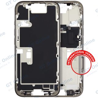 Châssis pour Apple iPhone 16 Pro (version EU, origine d'occasion — grade A, Natural Titanium)