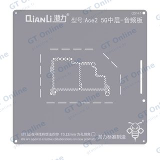 Pochoir de rebillage Qianli Bumblebee QS143 pour OPPO Ace 2 5G (couche intermédiaire, carte audio)