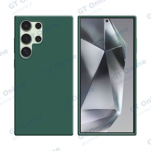 Coque Silicone Compatible pour Samsung Galaxy S24 Ultra 5G S928 (#22) Vert Foncé