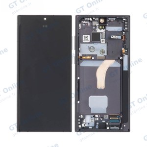 Écran Tactile Oled avec Châssis Samsung Galaxy S22 Ultra S908 Gris