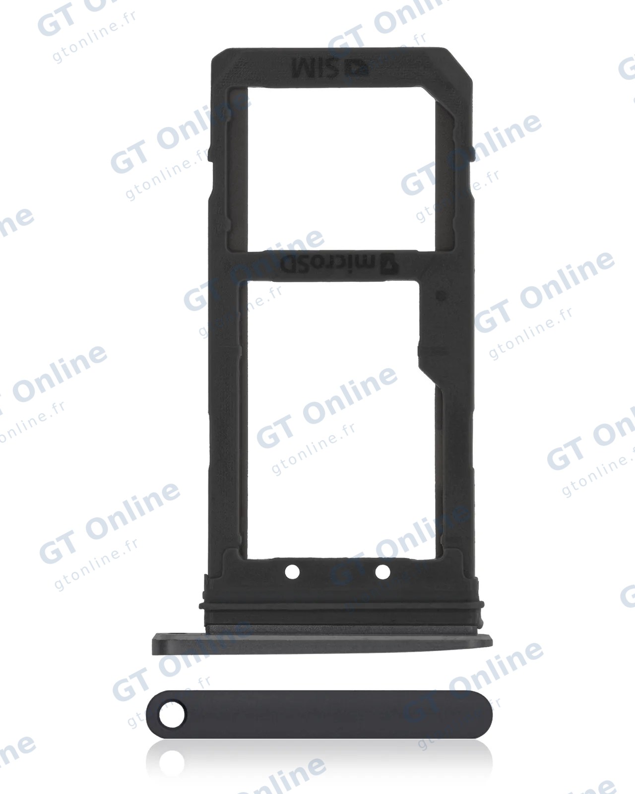 Tiroir SIM pour Samsung Galaxy S7 (noir onyx)