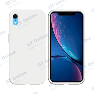 Coque Silicone Compatible pour Apple iPhone XR (#09) Blanc