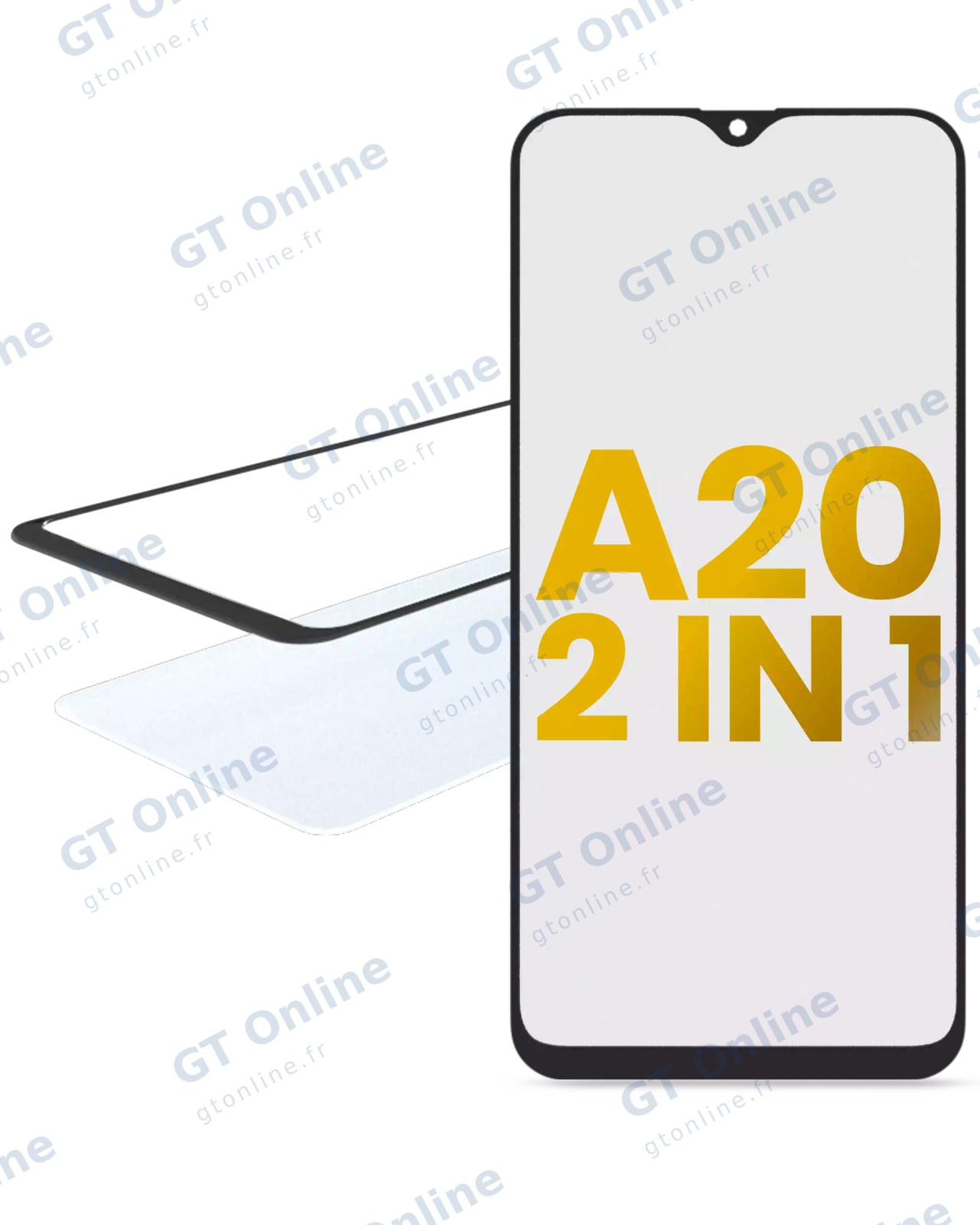 Vitre d’écran avec OCA pour Samsung Galaxy A20 (A205 / 2019)