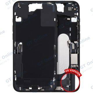 Châssis pour Apple iPhone 16 Plus (version US, origine d'occasion — grade A, noir)