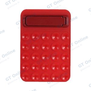 Support Ventouse Silicone avec Support Intégré Rouge