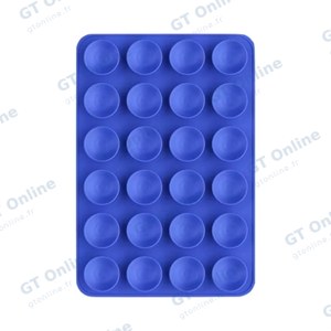 Support Ventouse Silicone Universel pour Smartphone Bleu