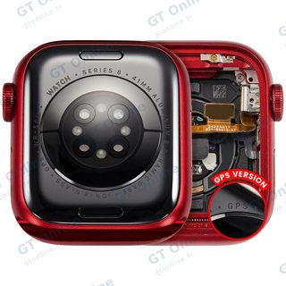 Châssis pour Apple Watch Series 8 (41MM) (origine d'occasion — grade A, version GPS, Aluminum / Red)