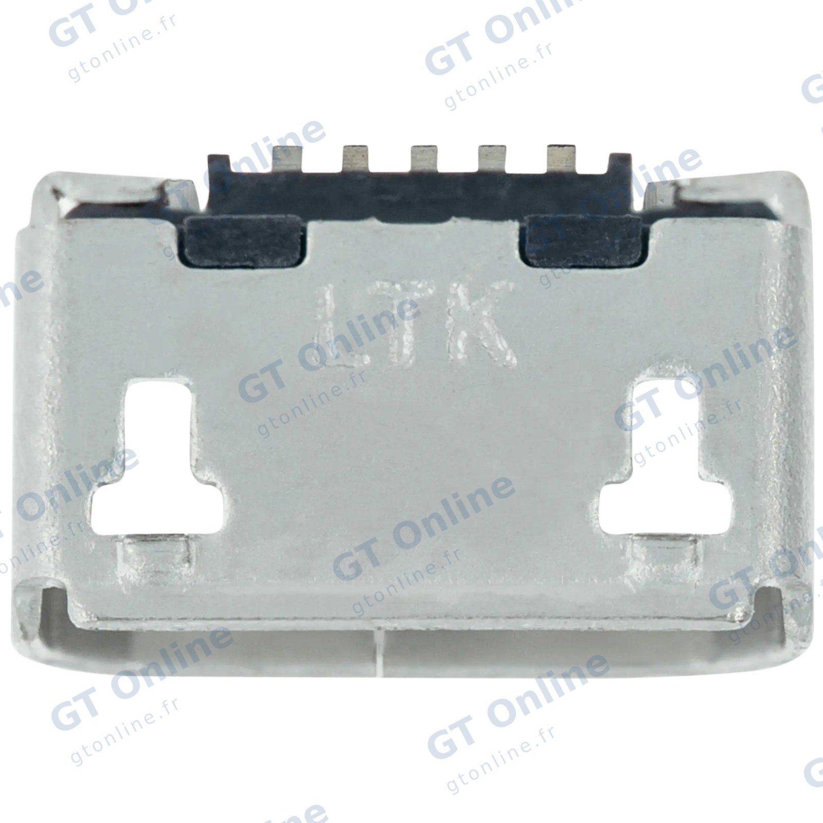 Connecteur de charge à souder — format Micro B, 5 broches, 2 points de fixation (C009)